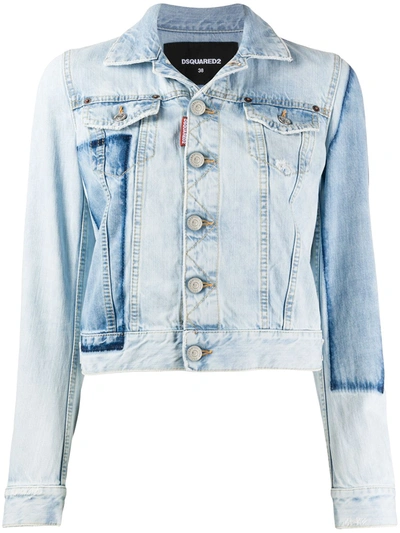 Dsquared2 Denim Jacket With Chest Pockets In Blue