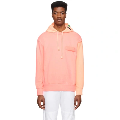 Diesel Men's S-crazy Colorblock Pullover Hoodie In Pink