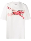 Maison Margiela Caution Tape Print T-shirt In White