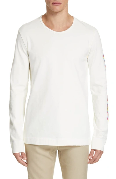 Maison Margiela Sleeve Logo Sweatshirt Cream Colour: Of-white In Off White