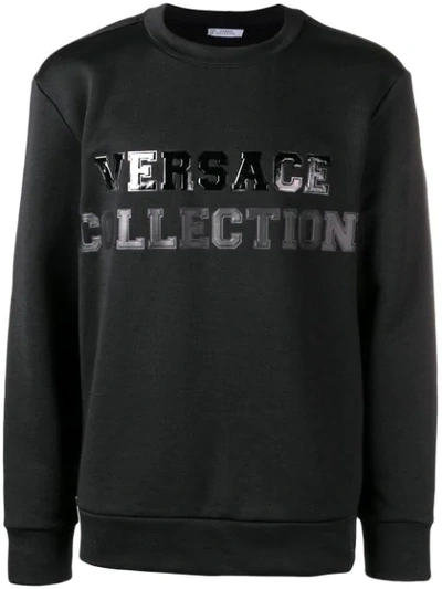 Versace Graphic Logo Sweatshirt Black