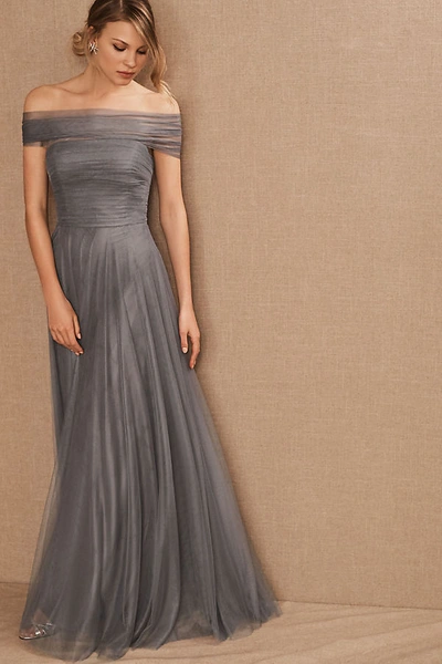 Jenny Yoo Ryder Convertible Dress In Grey