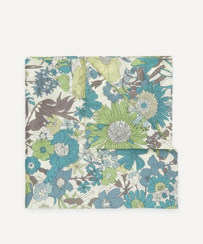 Liberty London Sixty Large Cotton Handkerchief In Green