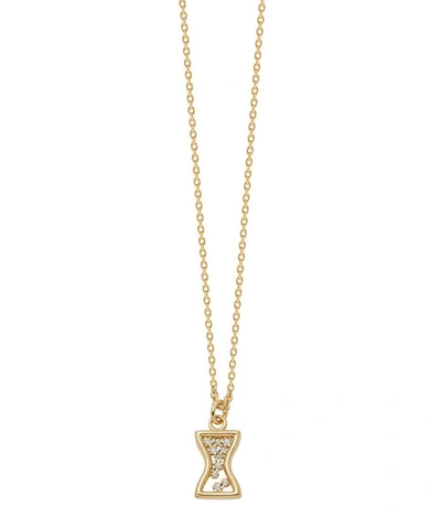 Astley Clarke Gold Plated Vermeil Silver Biography White Sapphire Hourglass Pendant Necklace