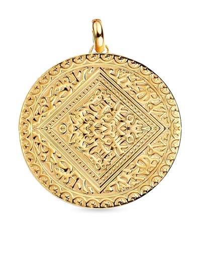 Monica Vinader Marie 18ct Yellow-gold Vermeil Mini Pendant In Yellow Gold