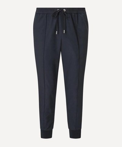 Moncler Sportivo Elastic Cuff Trousers In Navy