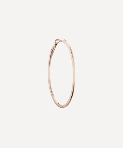 Maria Tash 14ct 31mm Flat Single Hoop Earring In Rose Gold