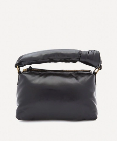 Dries Van Noten Medium Padded Leather Handbag In Black