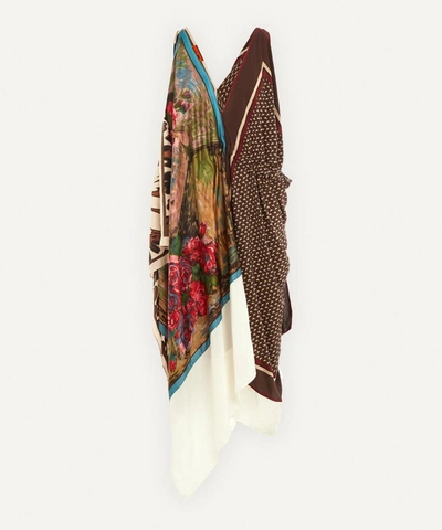 Colville Unique Upcycled Scarf Dress In Multi