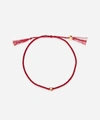 Atelier Vm Lucy Brown Diamond Cotton Bracelet In Red