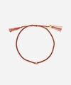 Atelier Vm Lucy Diamond Cotton Bracelet In Rust