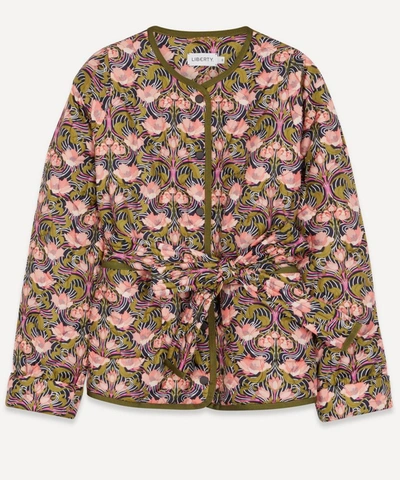 Liberty London Alicia Quilted Jacket In Blue
