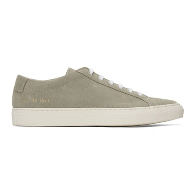 Common Projects Men's Achilles Suede Low-top Trainers In White
