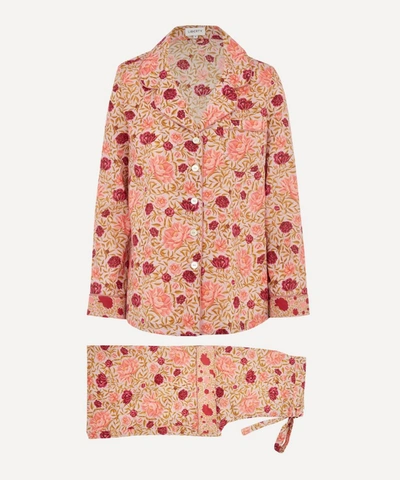 Liberty London Carla And Dana Tana Lawn' Cotton Pyjama Set In Pink