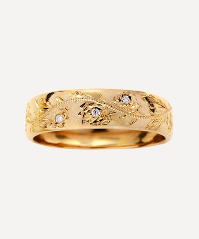 Atelier Vm 9ct Gold English Rose Diamond Ring