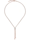Monica Vinader Womens Rose Gold Fiji Button 18ct Rose-gold Vermeil And Diamond Necklace 1 Size