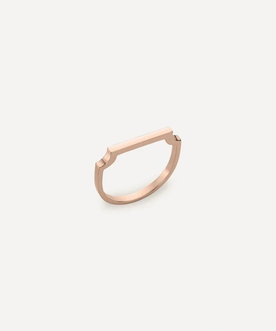 Monica Vinader Rose Gold Plated Vermeil Silver Signature Thin Ring
