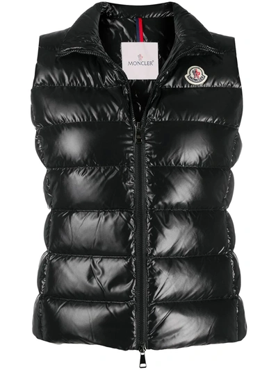 Moncler Ghany Quilted Down Gilet In Black