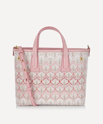 Liberty London Iphis Cherry Blossom Mini Marlborough Canvas Cross-body Bag In Pink