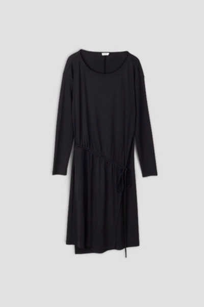 Filippa K Drawstring Wrap Jersey Dress In Black