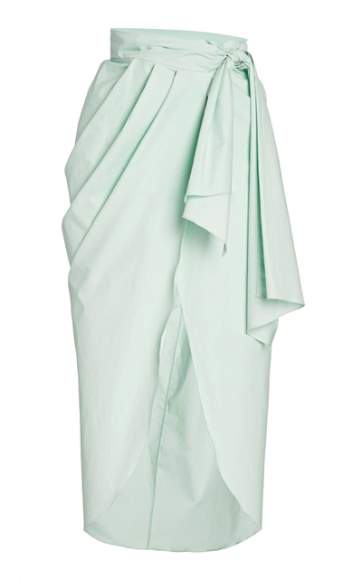 Johanna Ortiz Mint Eco Warrior Wrap Skirt In Green Goddess