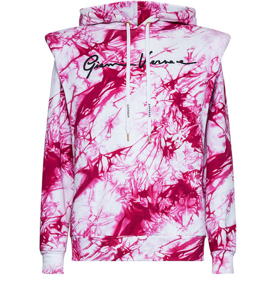 versace sweatshirt pink