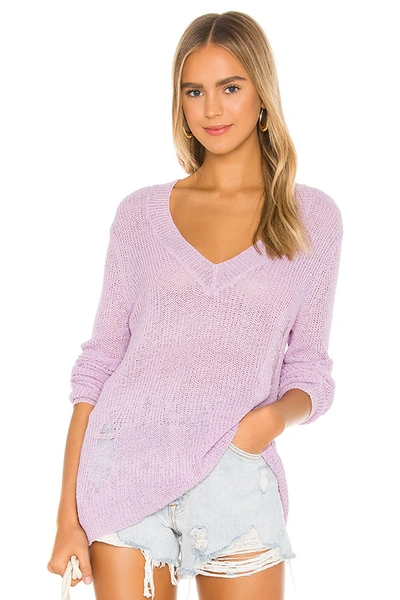 Superdown Mishel Sweater In Lavender