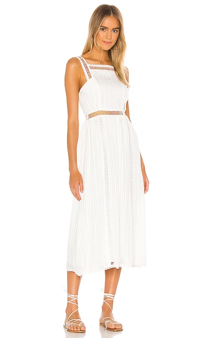 House Of Harlow 1960 Marcella Midi Dress In White