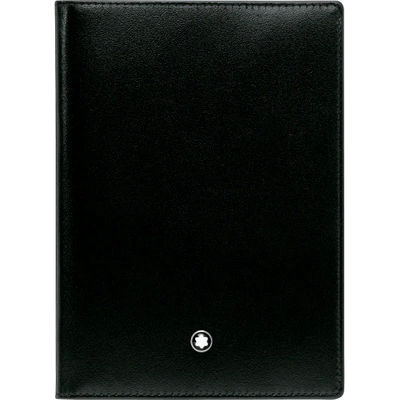 Montblanc Sartorial Leather Passport Holder In Black