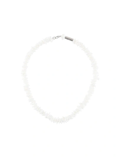 Dsquared2 Broken Shell Necklace In White