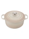 Le Creuset 7.25-quart Signature Cast Iron Round Dutch Oven In Meringue