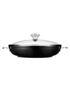 Le Creuset Toughened Nonstick Pro 4-quart Shallow Casserole/braiser & Glass Lid