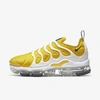 Nike Women's Air Vapormax Plus Running Sneakers From Finish Line In Speed Yellow/white/metallic Silver/black