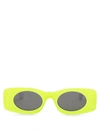 Loewe Paula's Ibiza Square-frame Acetate Sunglasses In Lime Green