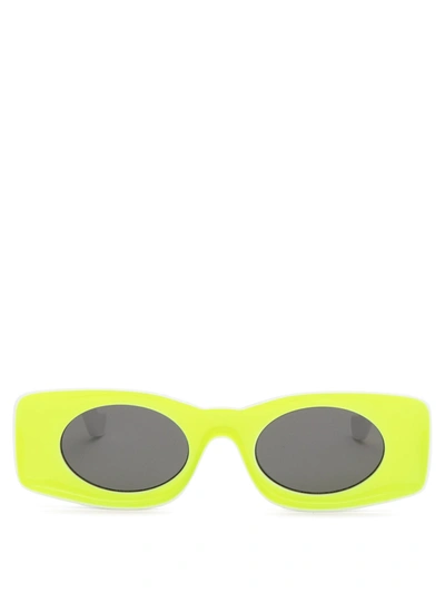 Loewe Paula's Ibiza Square-frame Acetate Sunglasses In Lime Green