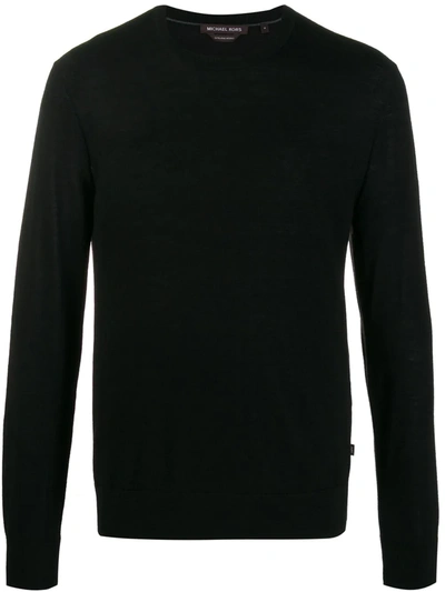 Michael Kors Knitted Relaxed-fit Jumper In Black