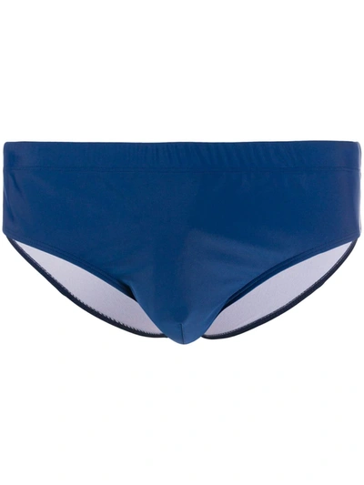 Ron Dorff Fitted Swimming Trunks In Blue