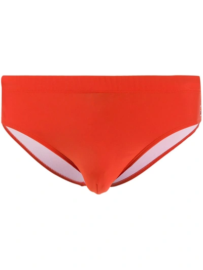 Ron Dorff Fitted Swimming Trunks In Orange
