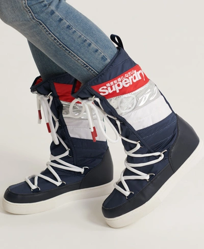 Superdry Chamonix Snow Boots In Navy