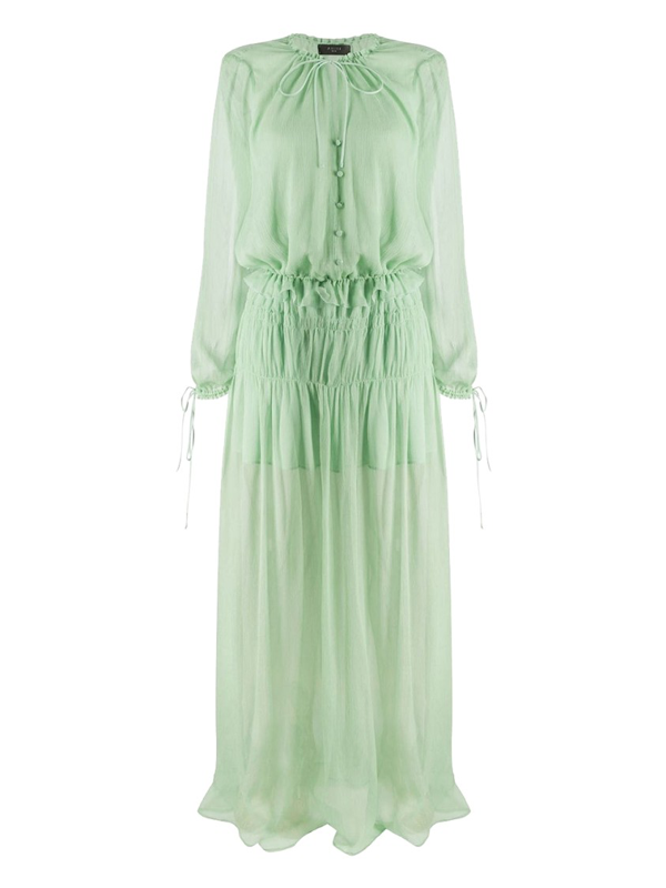pale green maxi dress