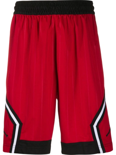 Nike Jordan Jumpman Diamond Fleece Shorts In Red