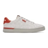 Coach Men's Signature Tennis Cup Sole Low-top Sneakers In Chalk Mango