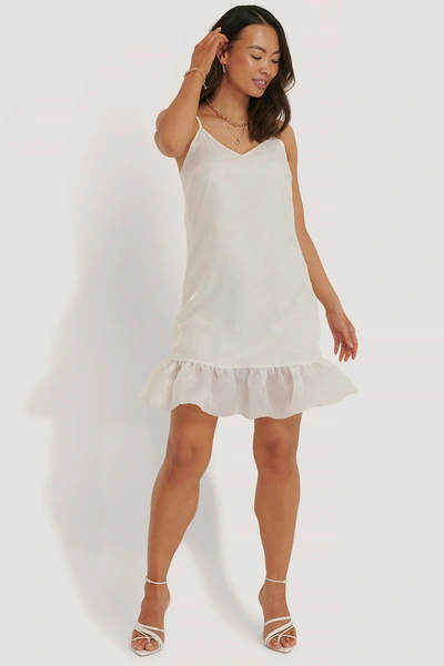 Na-kd Frill Bottom Dress - White