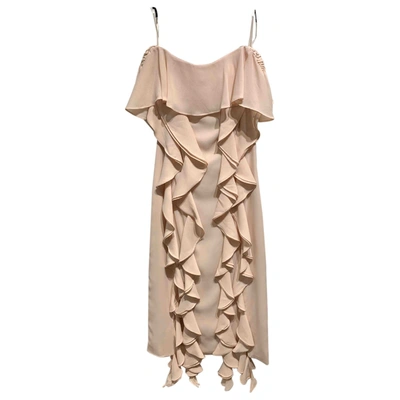 Pre-owned C/meo Collective Mid-length Dress In Beige