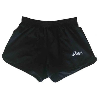 Pre-owned Asics Black Polyester Shorts