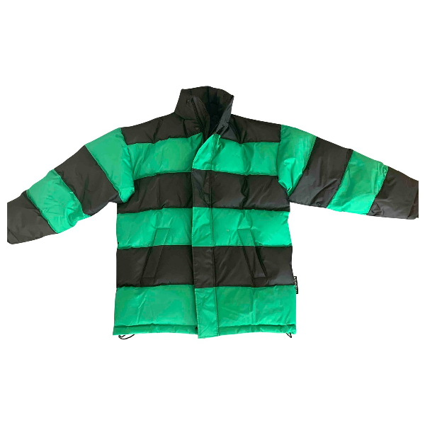 balenciaga green coat