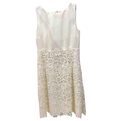 Pre-owned Dolce & Gabbana Mid-length Dress In Ecru