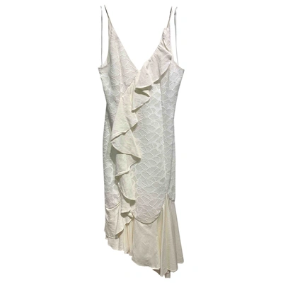Pre-owned C/meo Collective Mid-length Dress In White