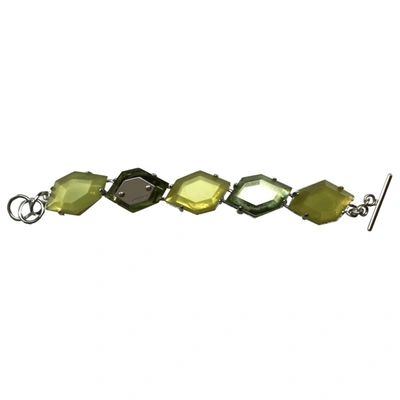 Pre-owned Baldinini Crystal Bracelet In Green
