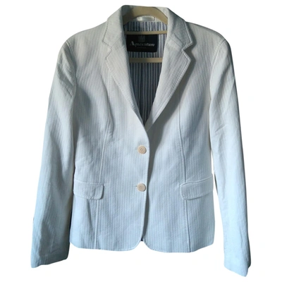 Pre-owned Aquascutum White Cotton Jacket